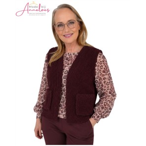 Enjoy Gilet teddy kort 418889 Port Enjoy Gilet teddy kort 418889 Port